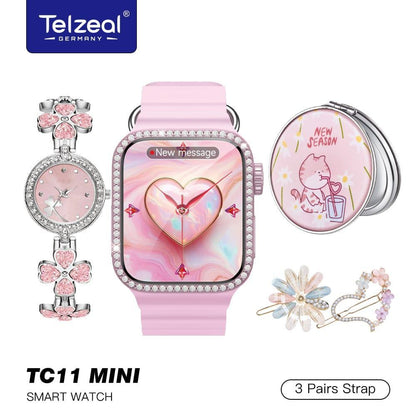 Telzeal TC11 Mini Smartwatch – Compact, Powerful & 60% OFF Today!